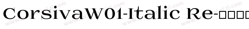 CorsivaW01-Italic Re字体转换